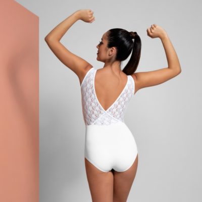 Collant Amni Ad, Costas Decote V Em Renda - 1123 (2)